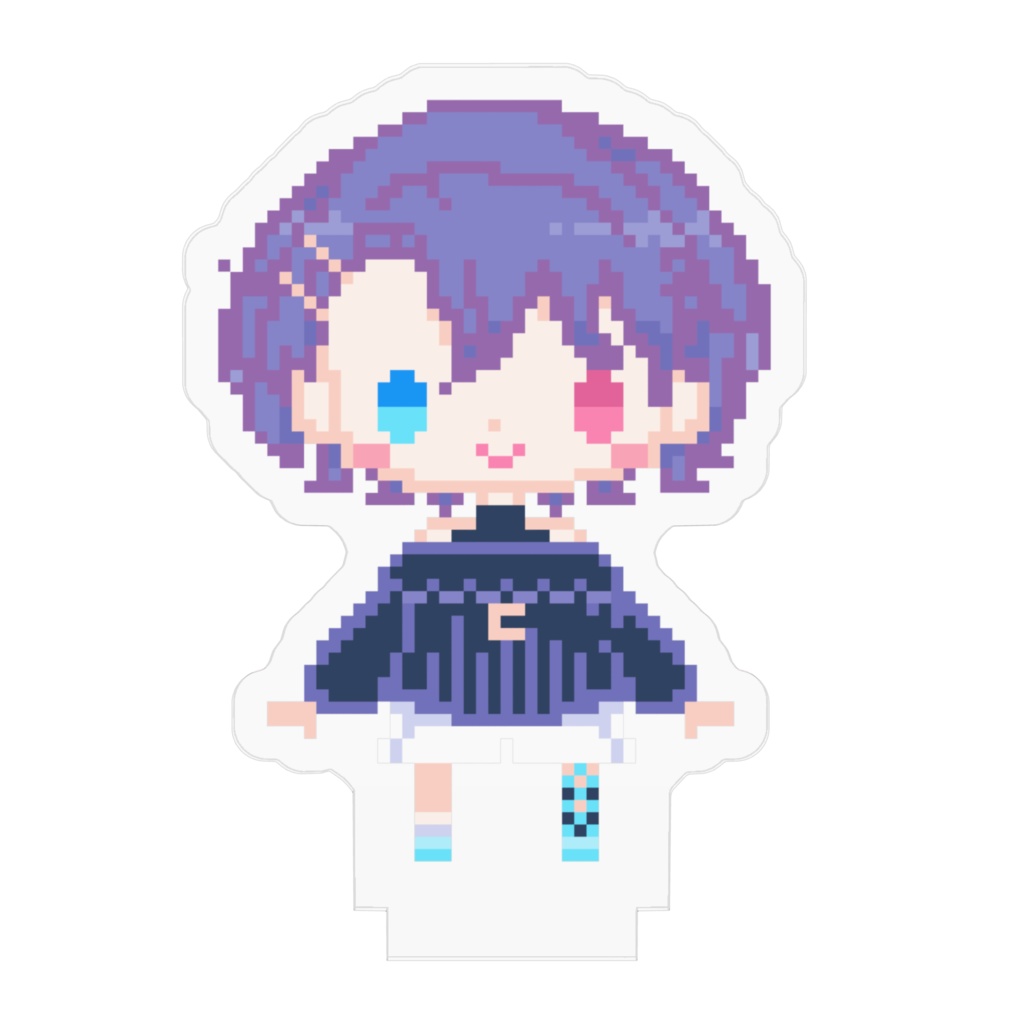 弟魔女セイラアクリルフィギュア~ドット絵黒ワンピVer.~