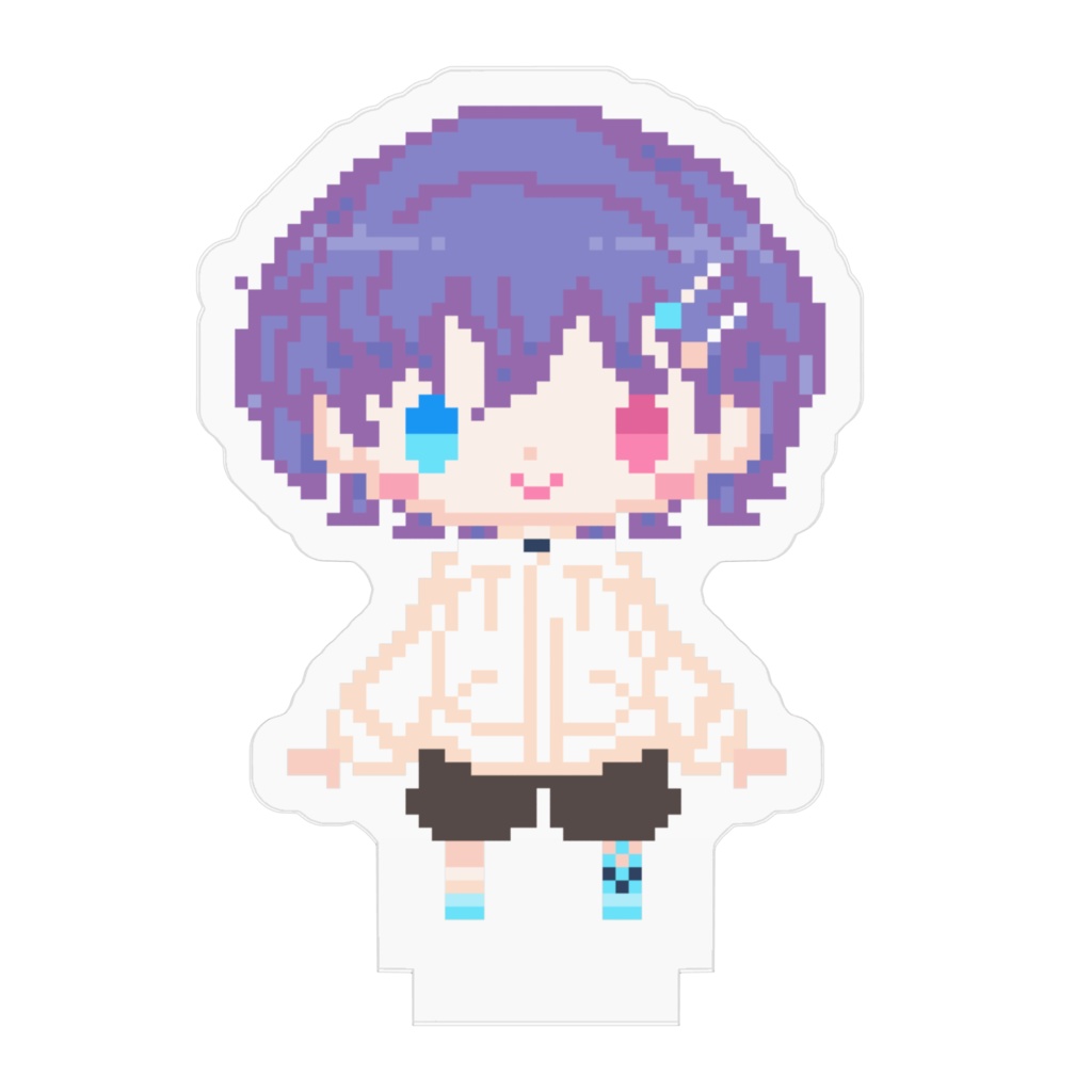 弟魔女セイラアクリルフィギュア~ドット絵白セーターVer.~