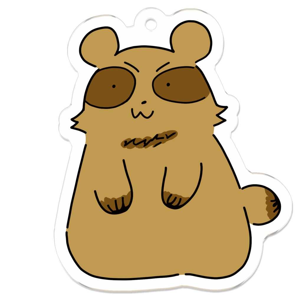 かしこいたぬきアクキー