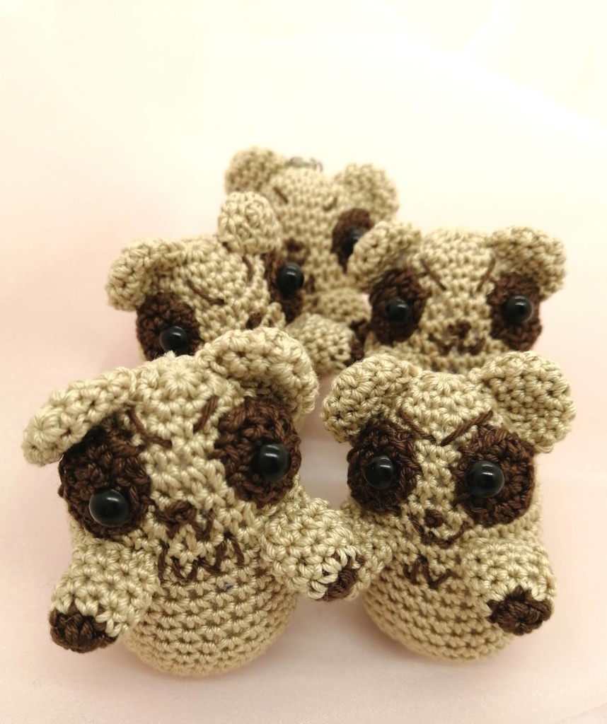 たぬちゃんバニー衣装・かしこいたぬき編みぐるみ