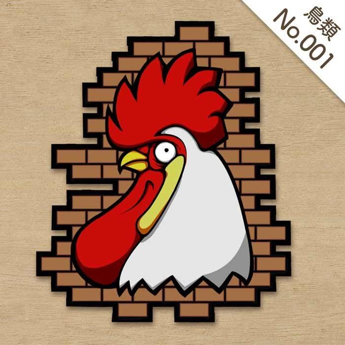 ニワトリステッカー