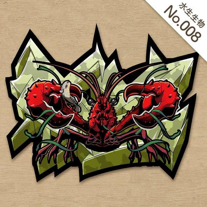 アメリカザリガニステッカー