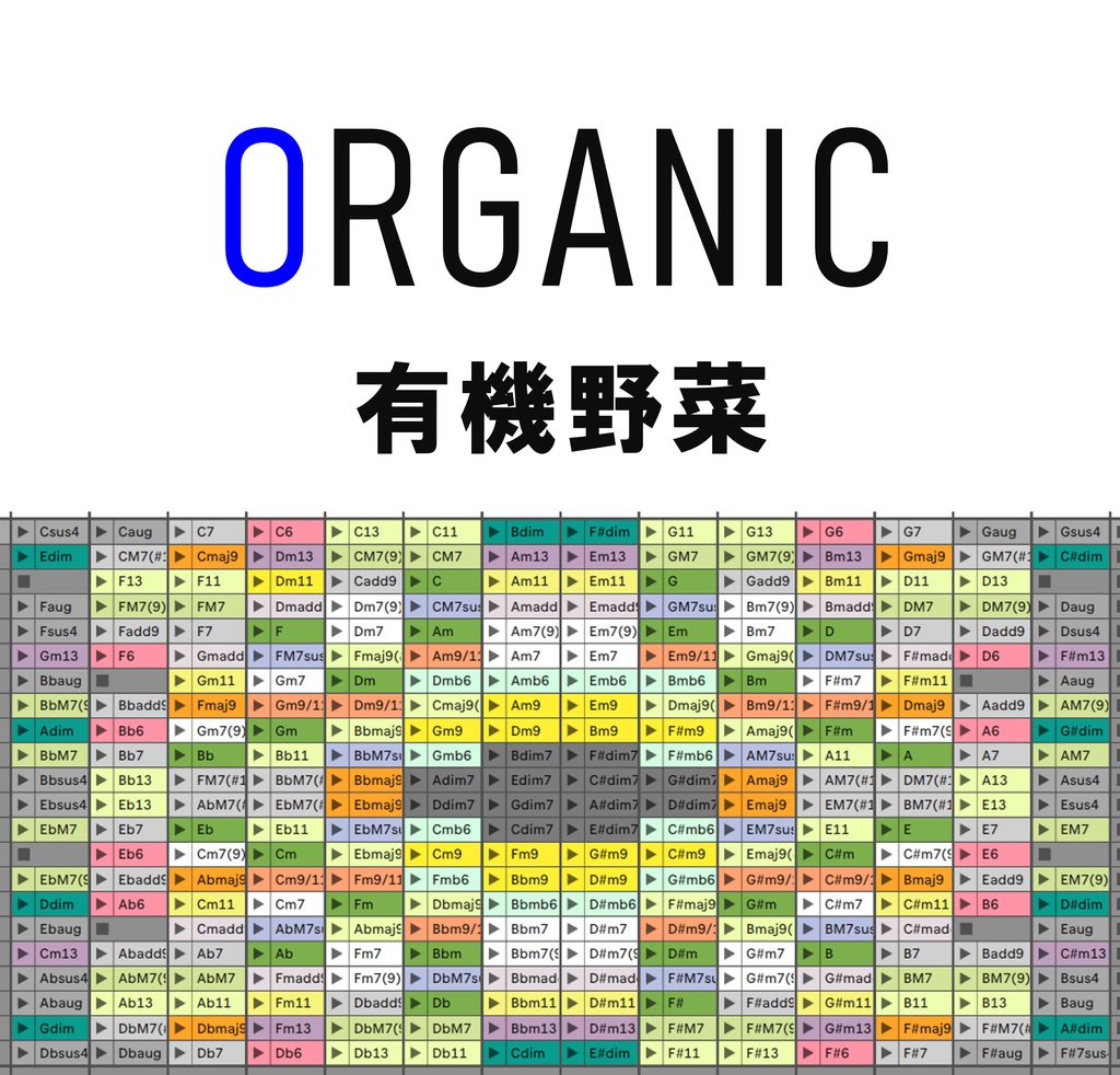Ableton Live 作曲らくらくコード表【コード進行集付き】
