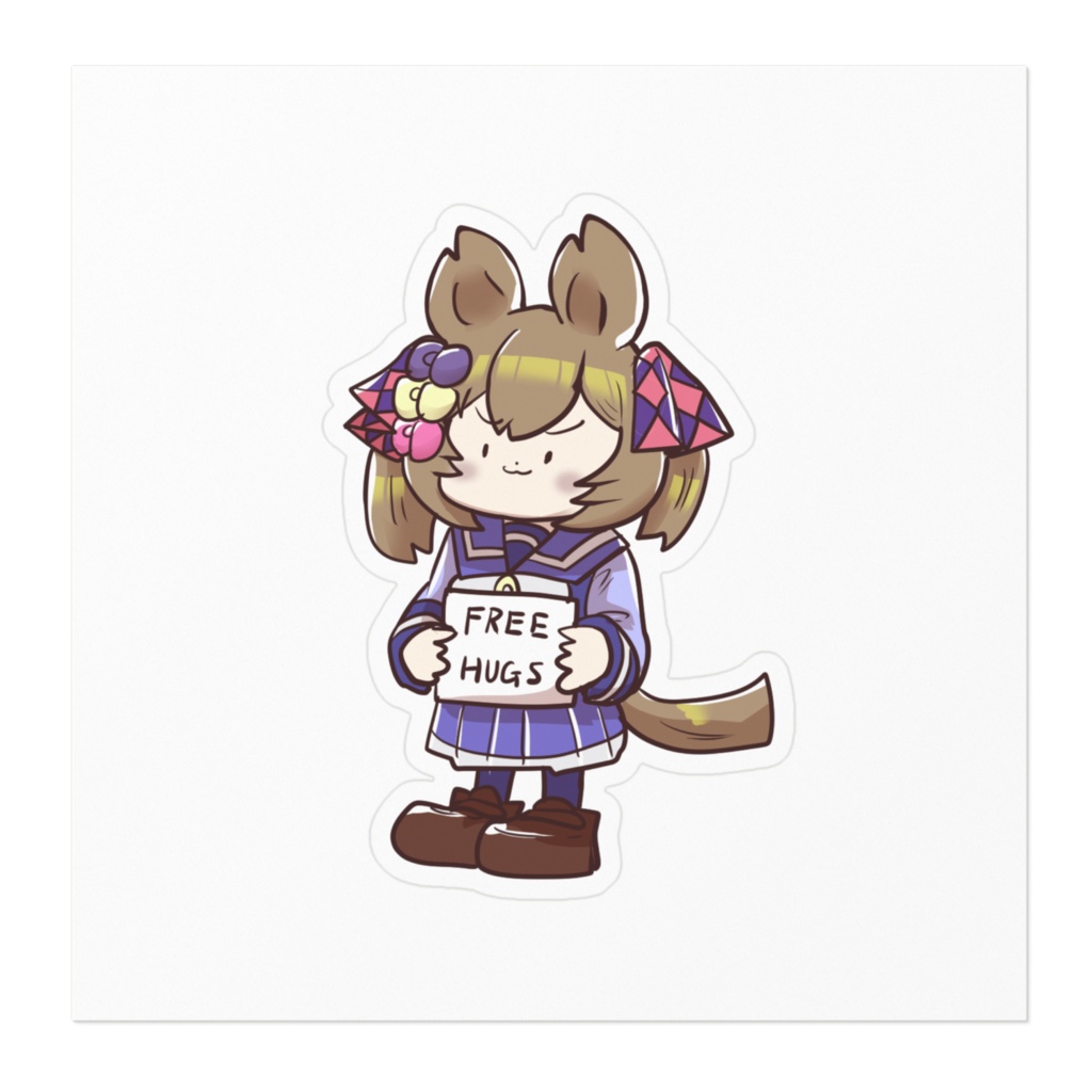FREE HUGS子 ステッカー