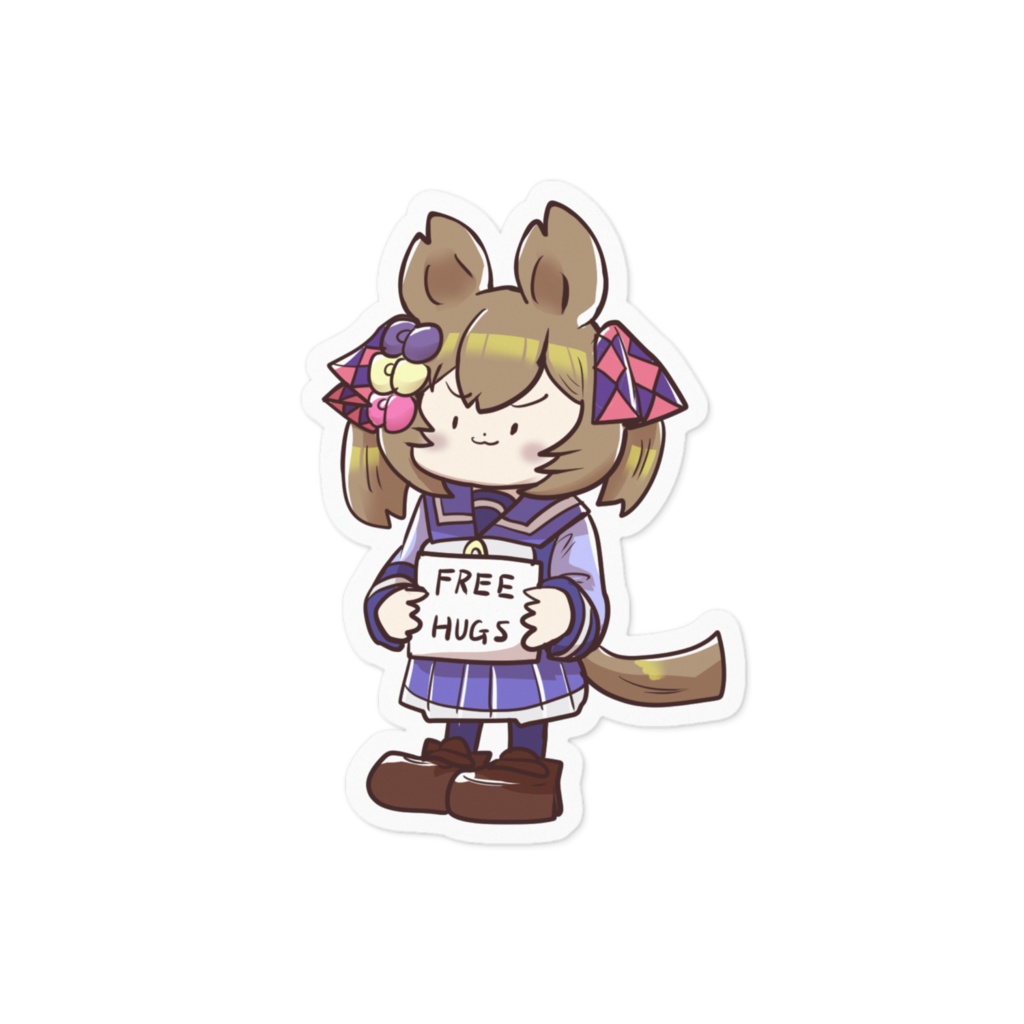 FREE HUGS子　ステッカー