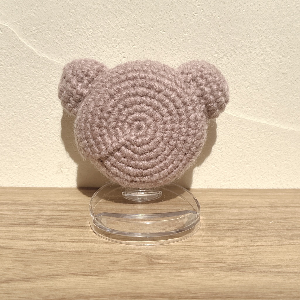 ぬいずきん(くま・うさぎ×くすみピンク) 10cmぬい用