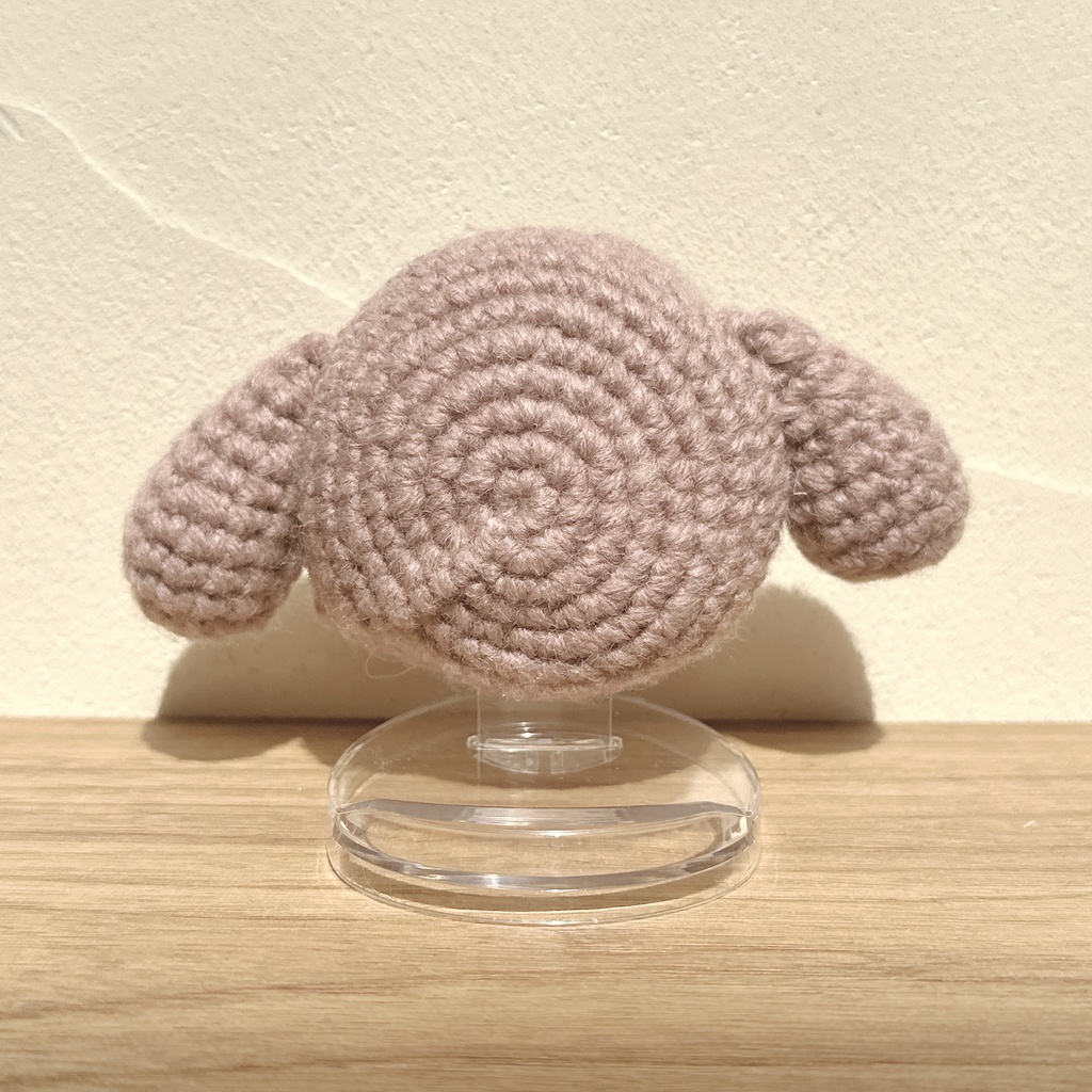 ぬいずきん(くま・うさぎ×くすみピンク) 10cmぬい用