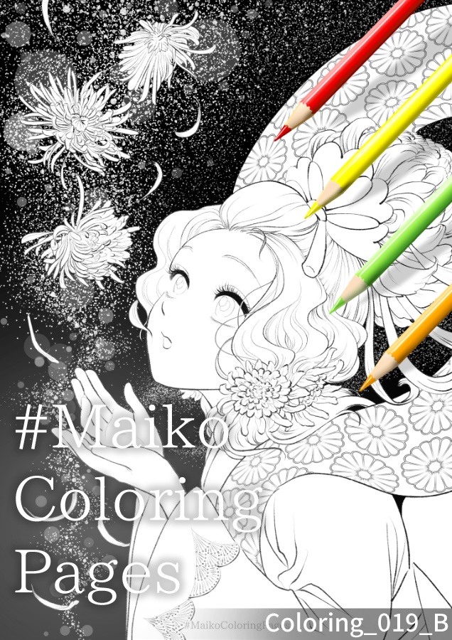 19「光降る菊花天女」