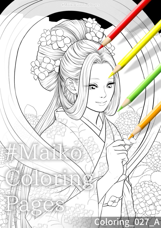 27「雨の日の紫陽花天女」