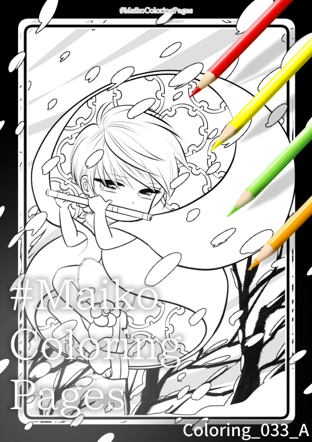 33「吹雪を呼ぶ冬木立天女」