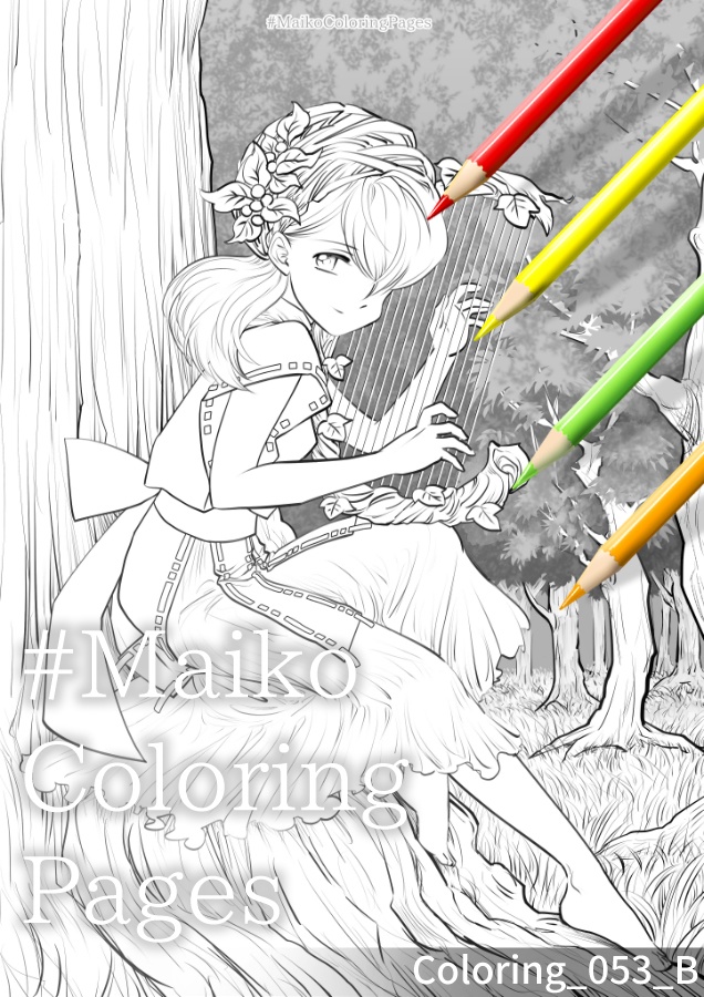 53「森の竪琴弾き」