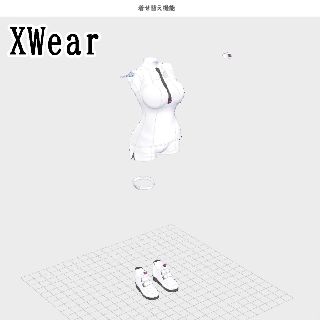 ミラリ-mirari-1.0【オリジナル3Dモデル】VRoidデータ/VRM/カスタムアイテム/XWear