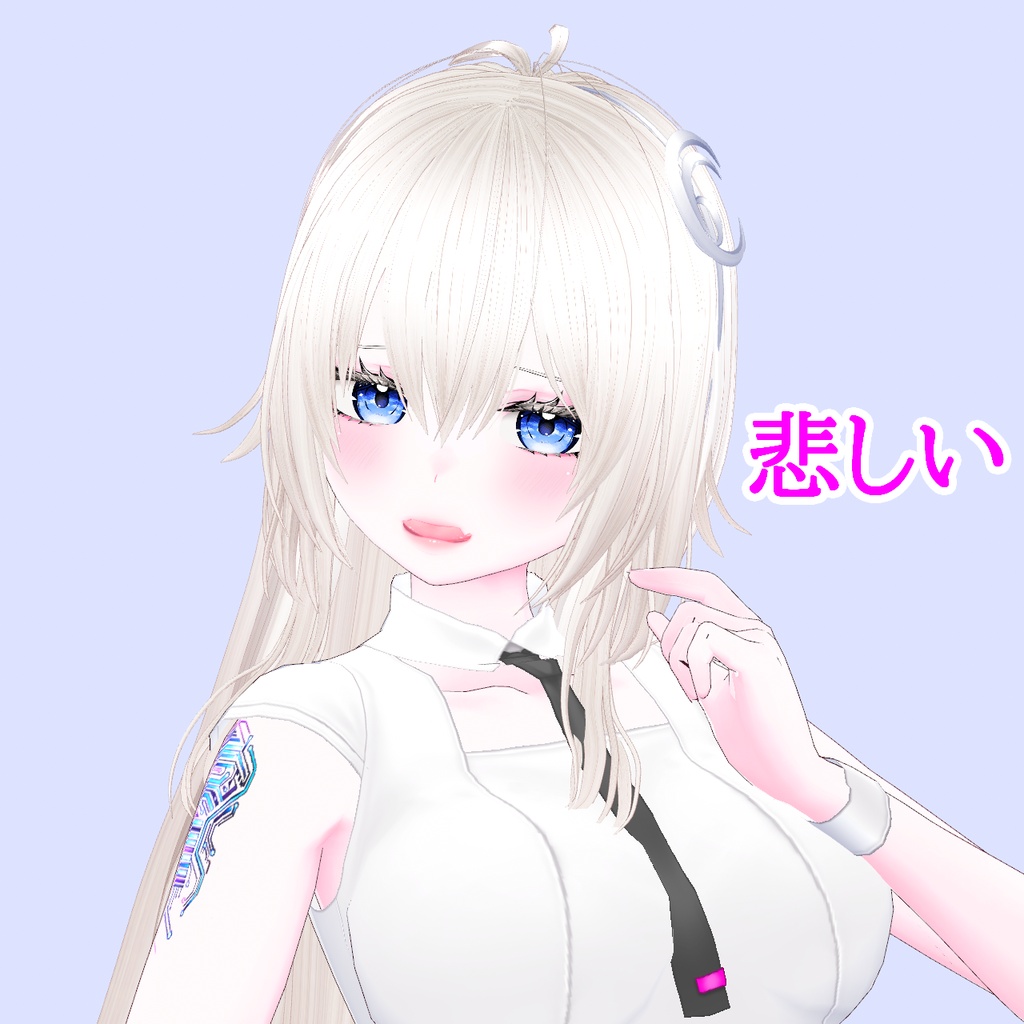 ミラリ-mirari-1.0【オリジナル3Dモデル】VRoidデータ/VRM/カスタムアイテム/XWear