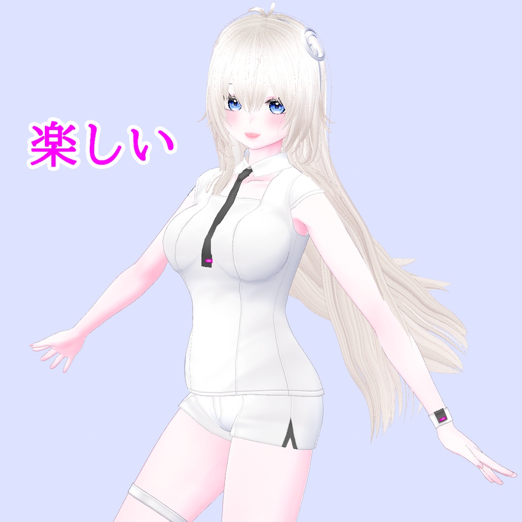 ミラリ-mirari-1.0【オリジナル3Dモデル】VRoidデータ/VRM/カスタムアイテム/XWear