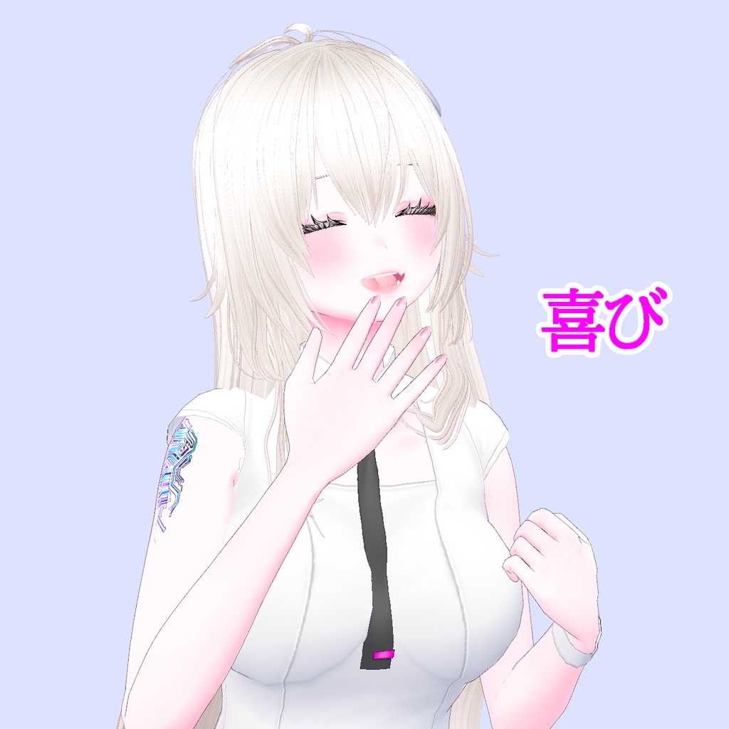 ミラリ-mirari-1.0【オリジナル3Dモデル】VRoidデータ/VRM/カスタムアイテム/XWear