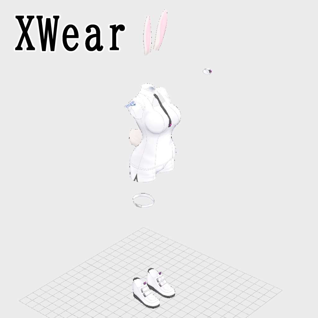 ミラリ-mirari-1.1【オリジナル3Dモデル】VRoidデータ/VRM/カスタムアイテム/XWear