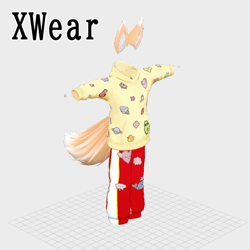 りむるる-rimururu-1.0【オリジナル3Dモデル】VRoidデータ/VRM/カスタムアイテム/XWear