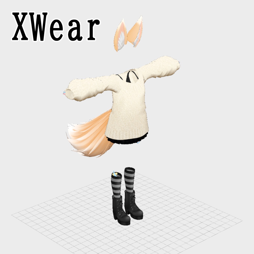 りむるる-rimururu-1.1【オリジナル3Dモデル】VRoidデータ/VRM/カスタムアイテム/XWear