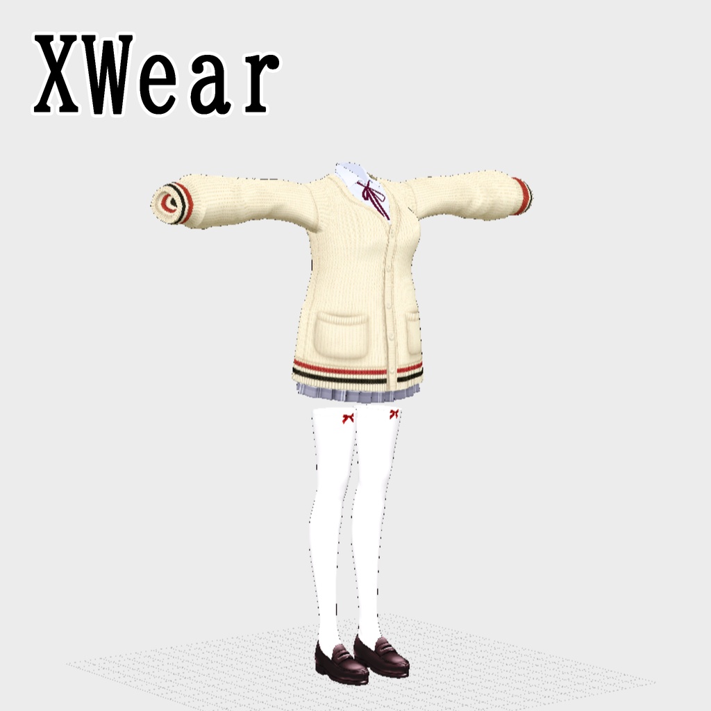 ミラリ-mirari-1.2【オリジナル3Dモデル】VRoidデータ/VRM/カスタムアイテム/XWear