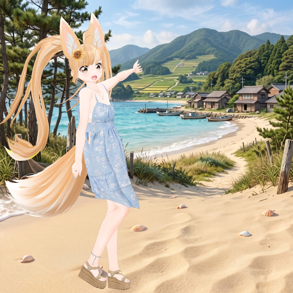 りむるる-rimururu-1.2【オリジナル3Dモデル】VRoidデータ/VRM/カスタムアイテム/XWear