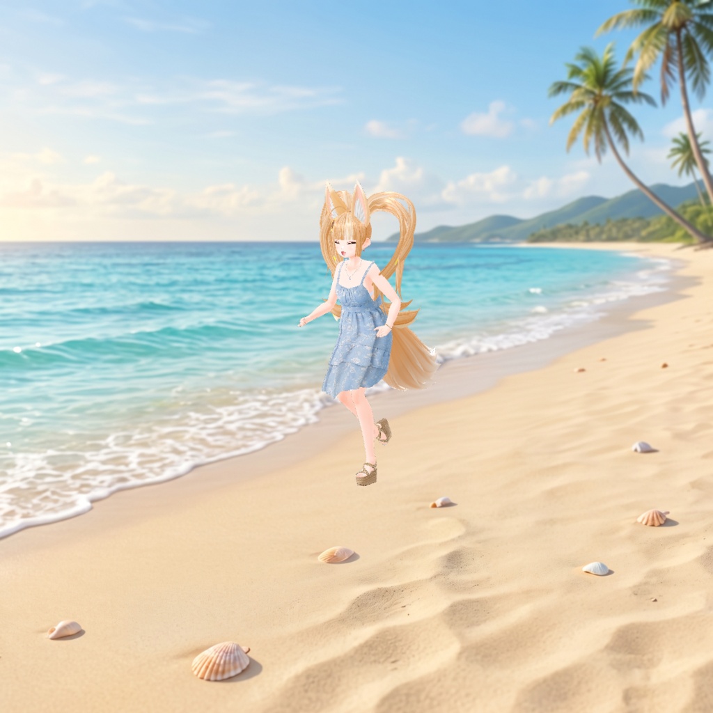 りむるる-rimururu-1.2【オリジナル3Dモデル】VRoidデータ/VRM/カスタムアイテム/XWear