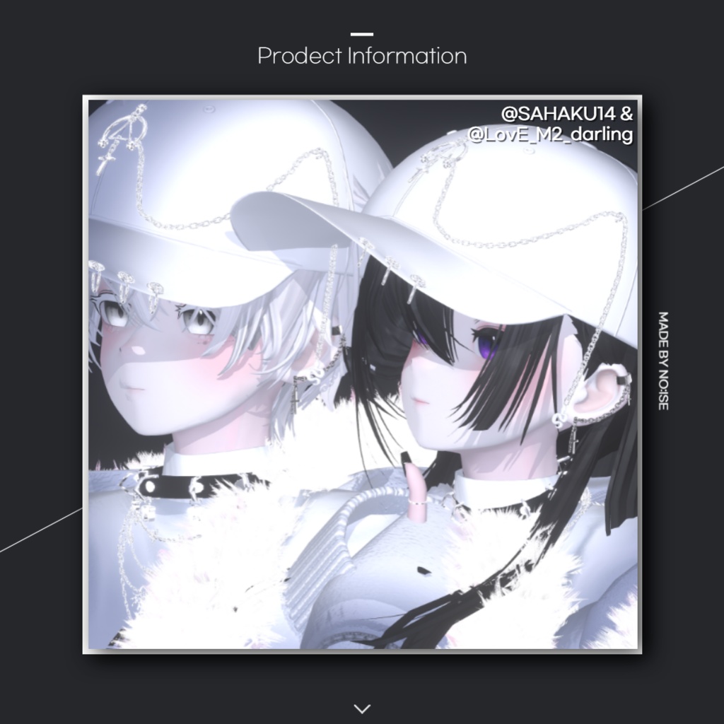 Cross chain earrings For Grus, Kikyo, Selestia