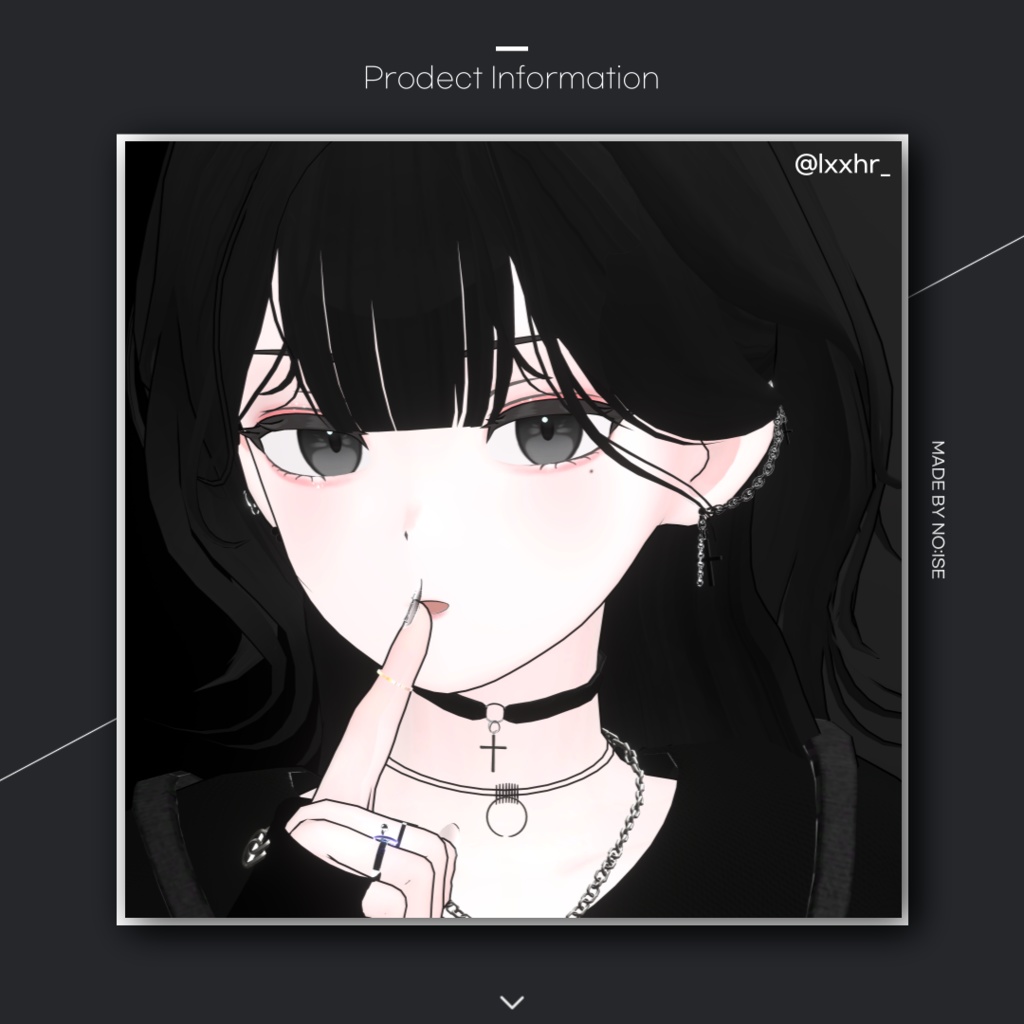 Cross chain earrings For Grus, Kikyo, Selestia