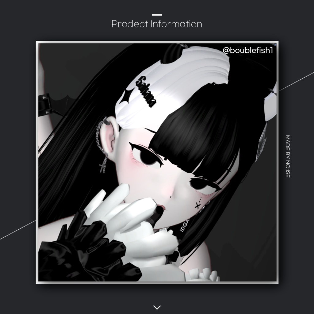 Cross chain earrings For Grus, Kikyo, Selestia