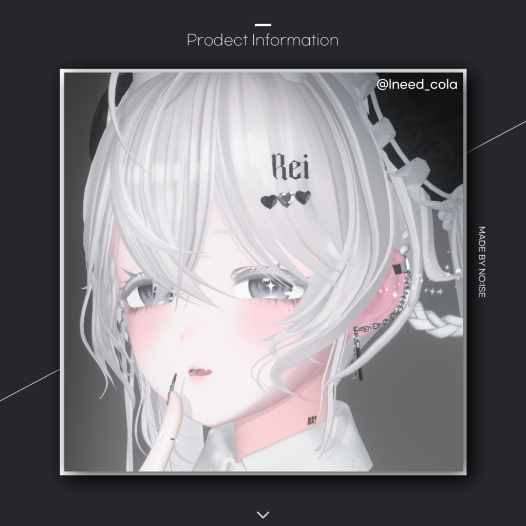 Cross chain earrings For Grus, Kikyo, Selestia