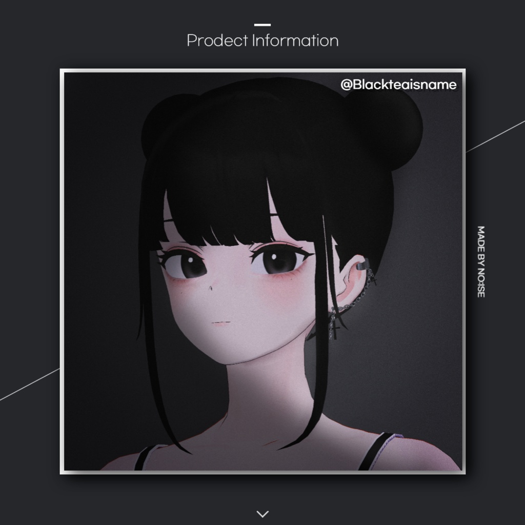 Cross chain earrings For Grus, Kikyo, Selestia