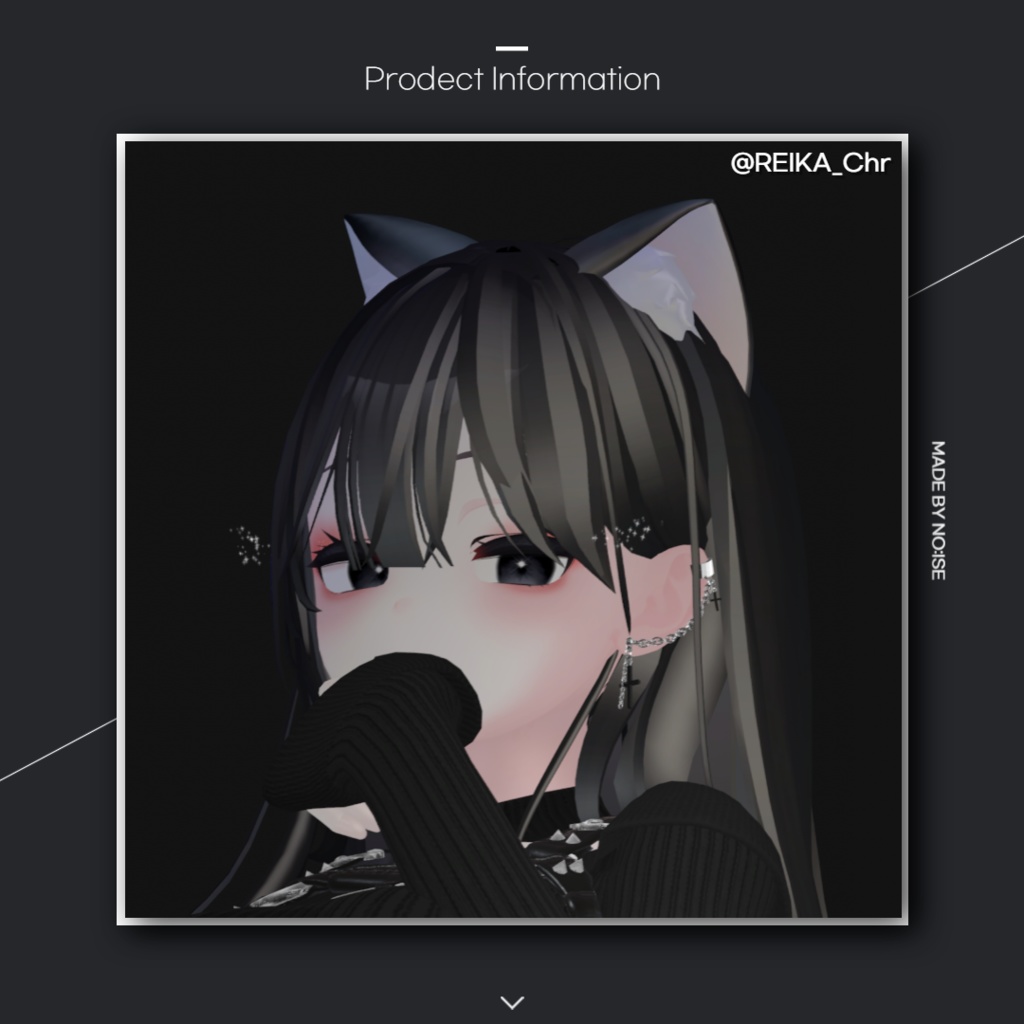 Cross chain earrings For Grus, Kikyo, Selestia