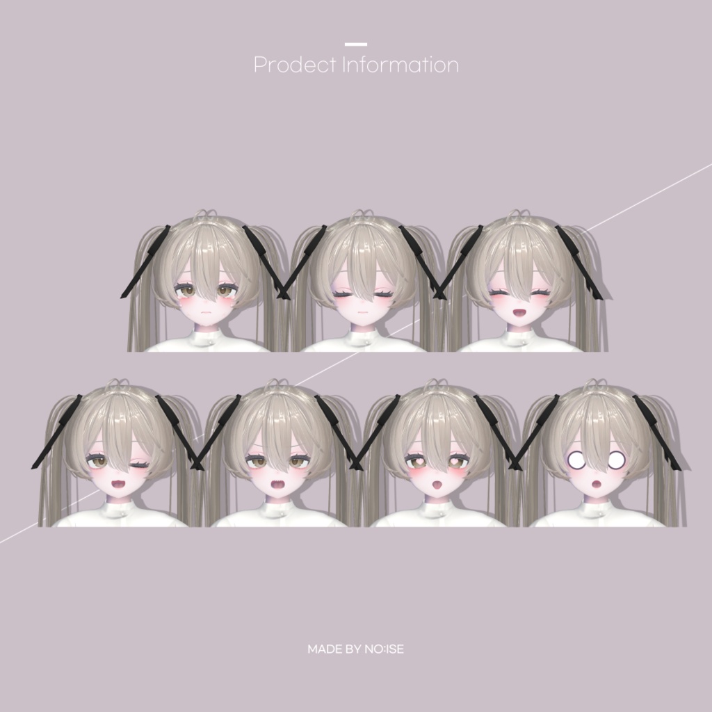 Make up & Face Ani & Poi mat set For Lime