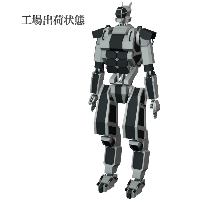 【VRM】汎用人型ロボットGEPHR 重装甲モデル【for cluster / VRChat】