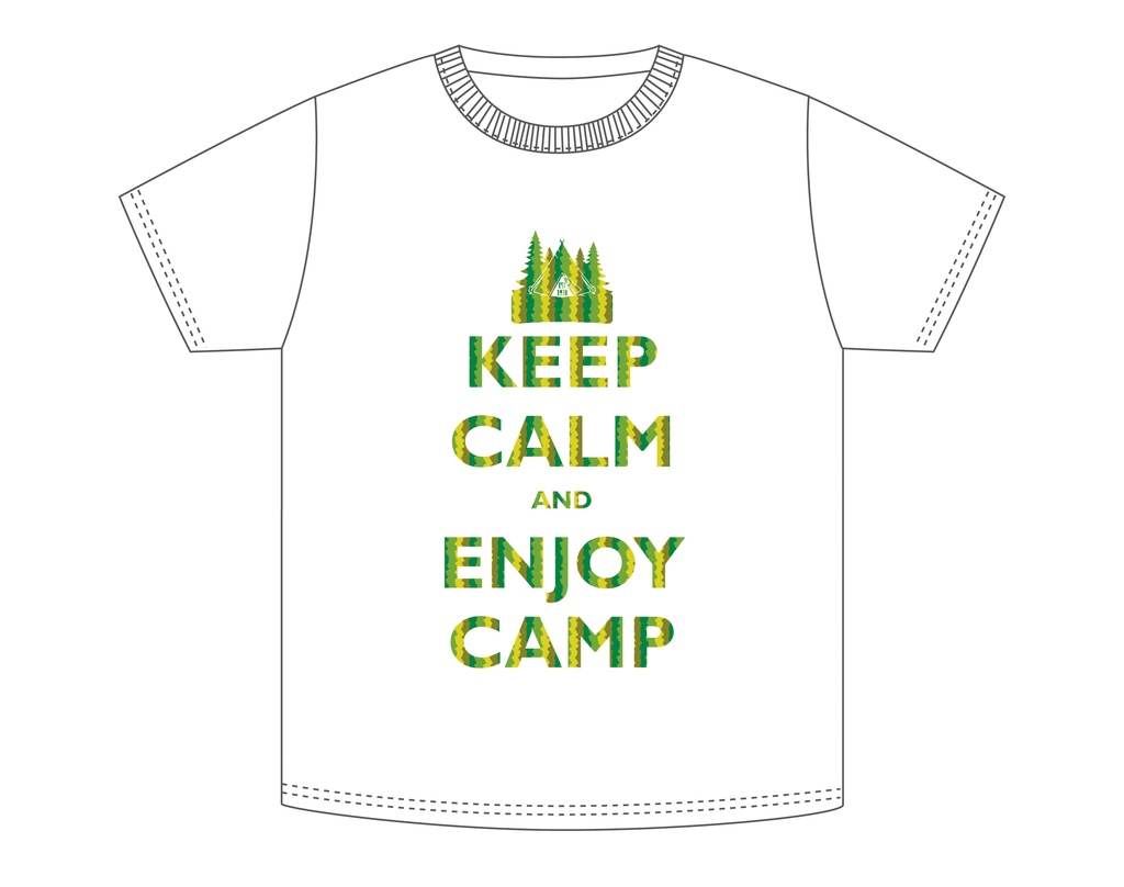 KEEP CALM AND ENJOY CAMPオリジナルTシャツ