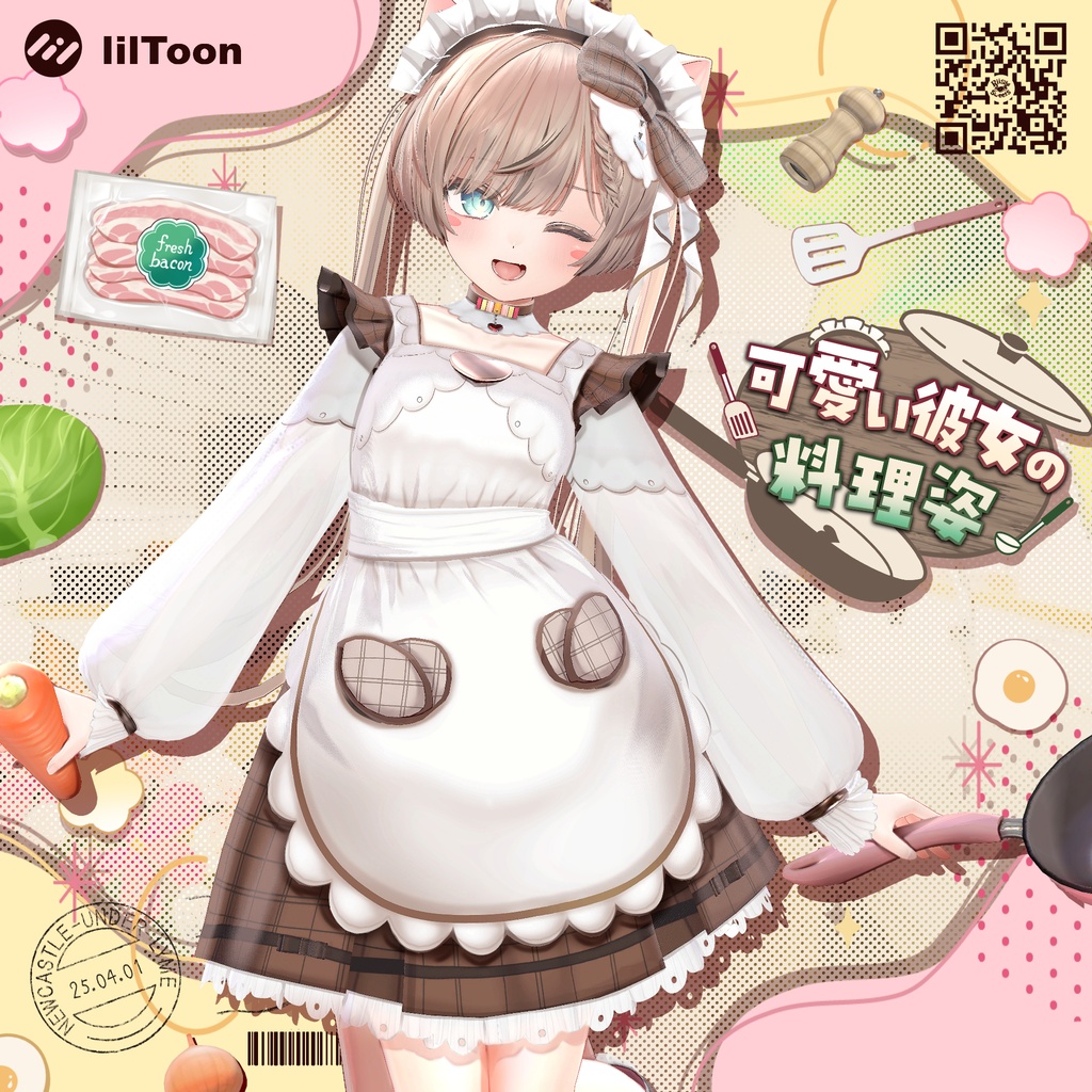 【9アバター対応】可愛い彼女の料理姿✨Kawaii Kanozyo🌟