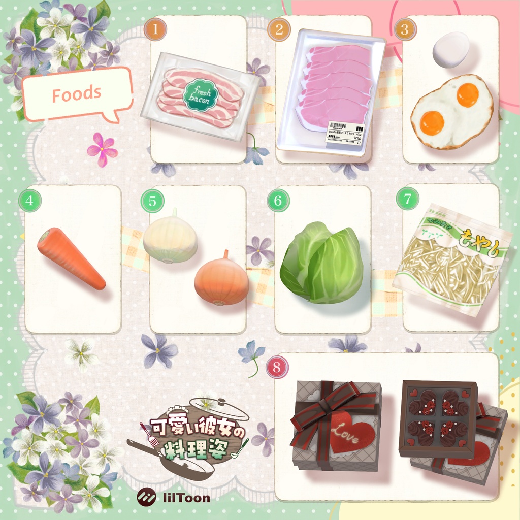 【9アバター対応】可愛い彼女の料理姿✨Kawaii Kanozyo🌟リニューアル