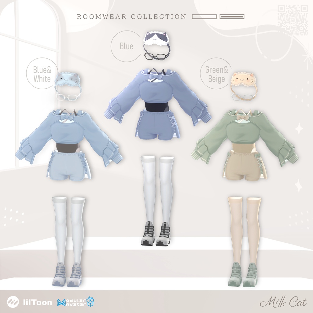 【9アバター対応】🐈⬛MilkCatRoomwear🐈⬛SAIL~9/30