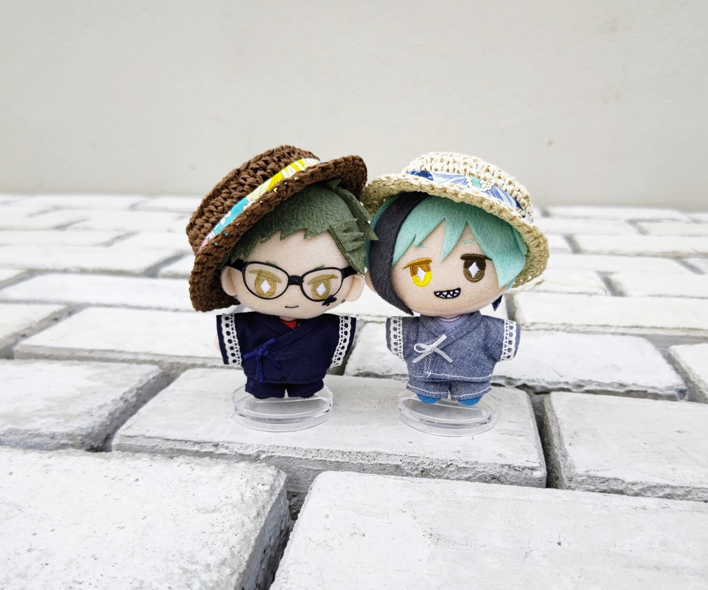 *新作*リボン付き ぬいちゃん用麦わら帽子