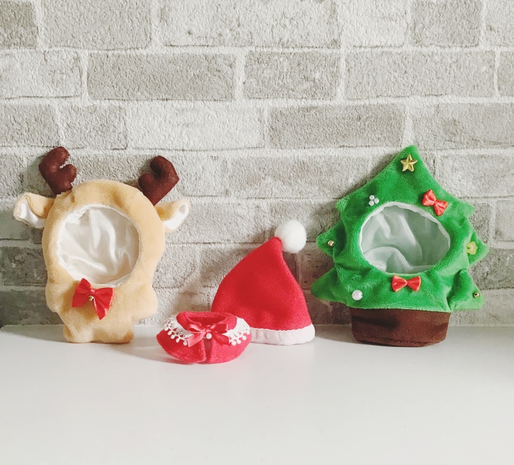 10cm〜11cm ぬい用 着ぐるみ クリスマスモチーフ