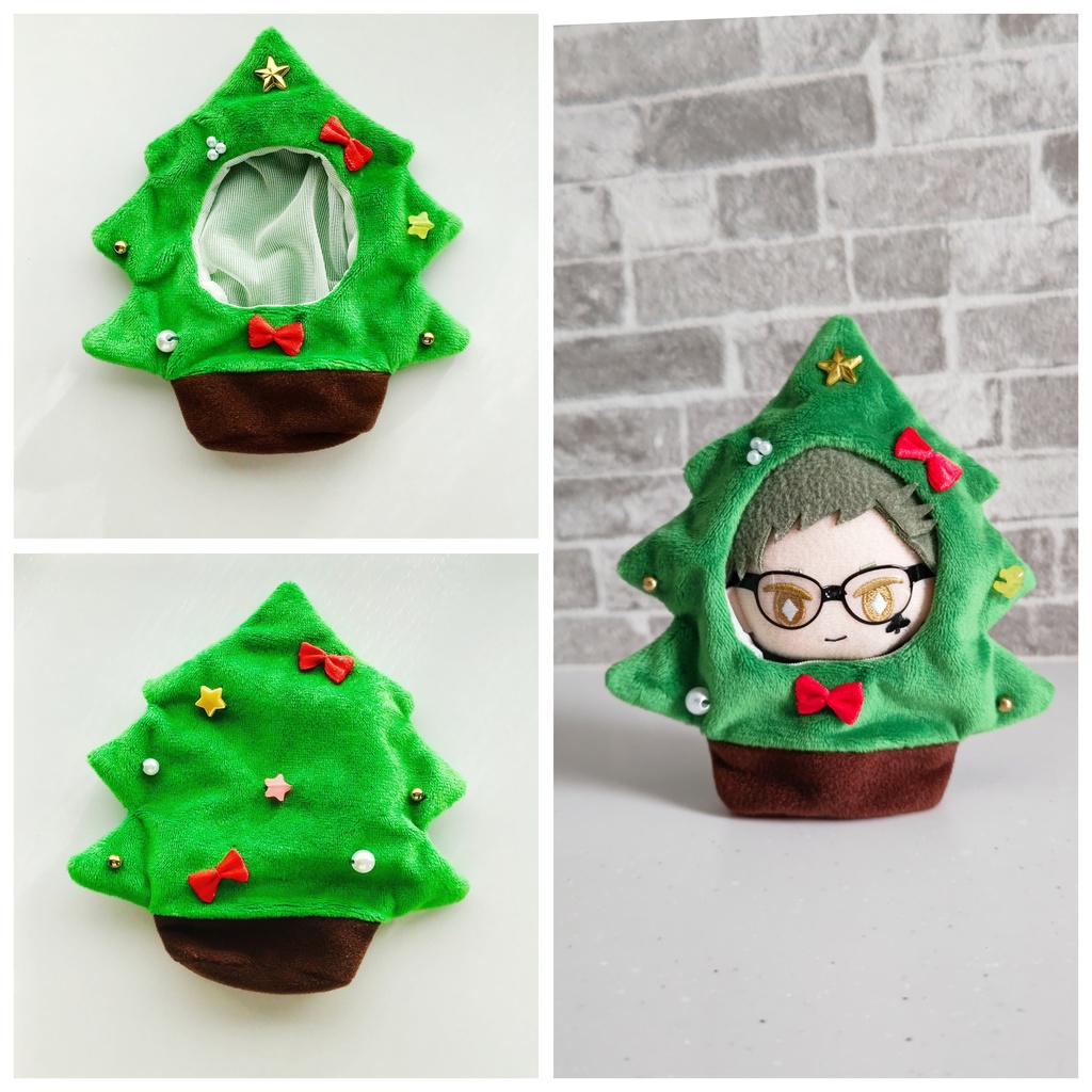 10cm〜11cm ぬい用 着ぐるみ クリスマスモチーフ