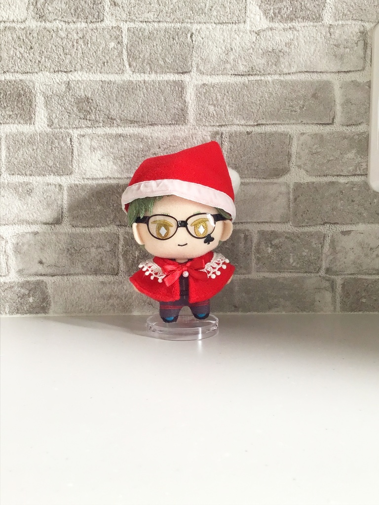 【10cmぬい用】サンタクロース風ケープ&帽子セット