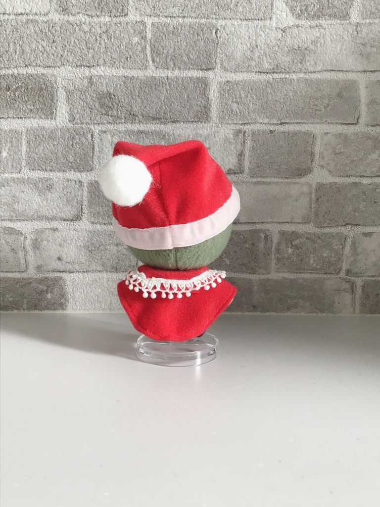 【10cmぬい用】サンタクロース風ケープ&帽子セット