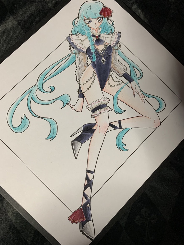 色紙　アリシア・シャーロット