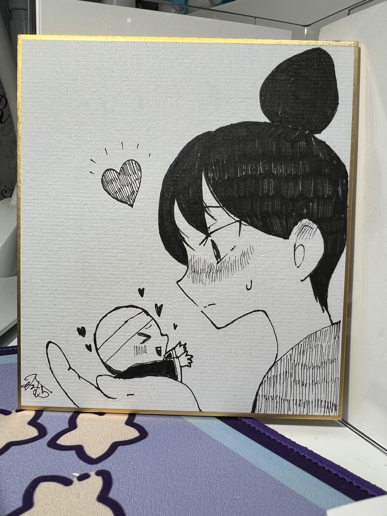 【一京×チヨコ】モノクロ色紙