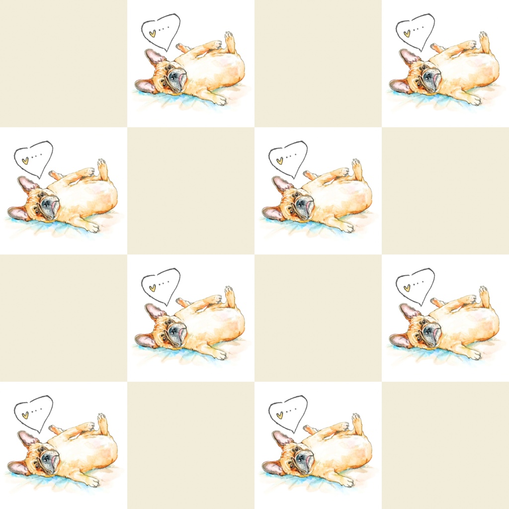 デジタルペーパー 犬 ベージュ