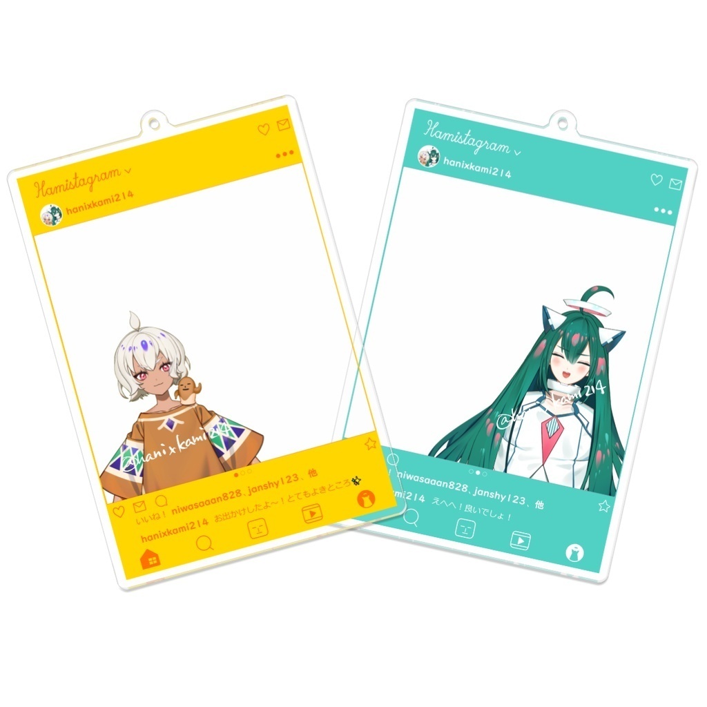 【4周年記念40%OFF/再販】SNS風アクリルキーホルダー タイプA