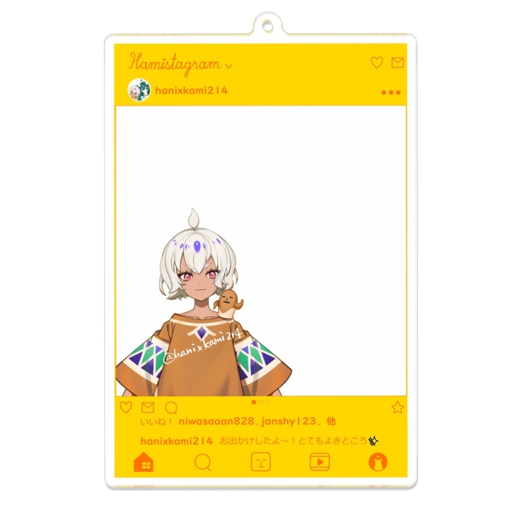 【4周年記念40%OFF/再販】SNS風アクリルキーホルダー タイプA