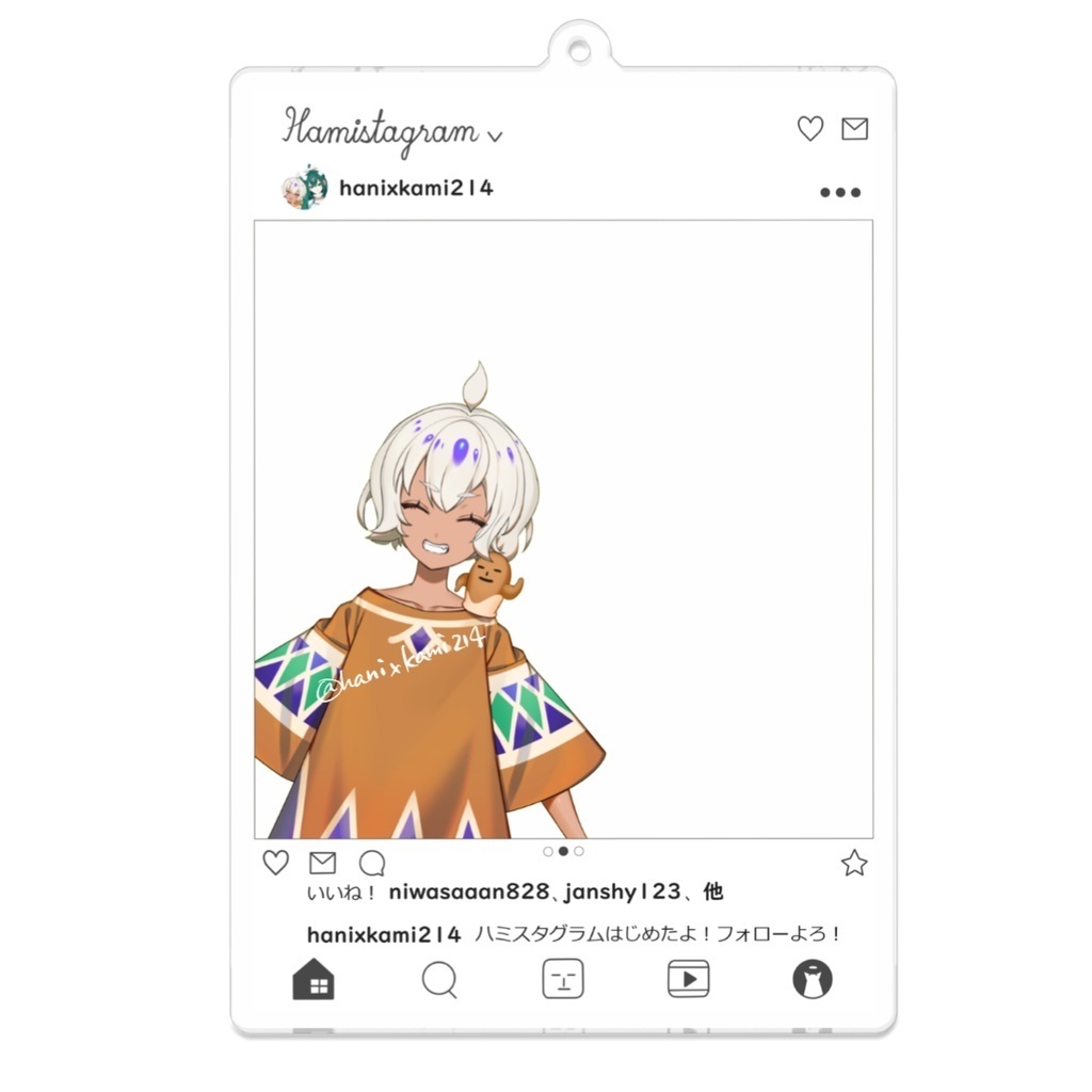 【4周年記念40%OFF/再販】SNS風アクリルキーホルダー タイプB