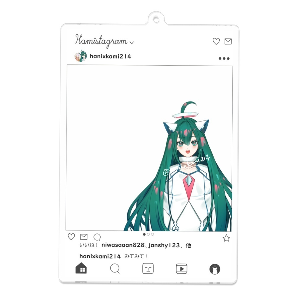 【4周年記念40%OFF/再販】SNS風アクリルキーホルダー タイプB
