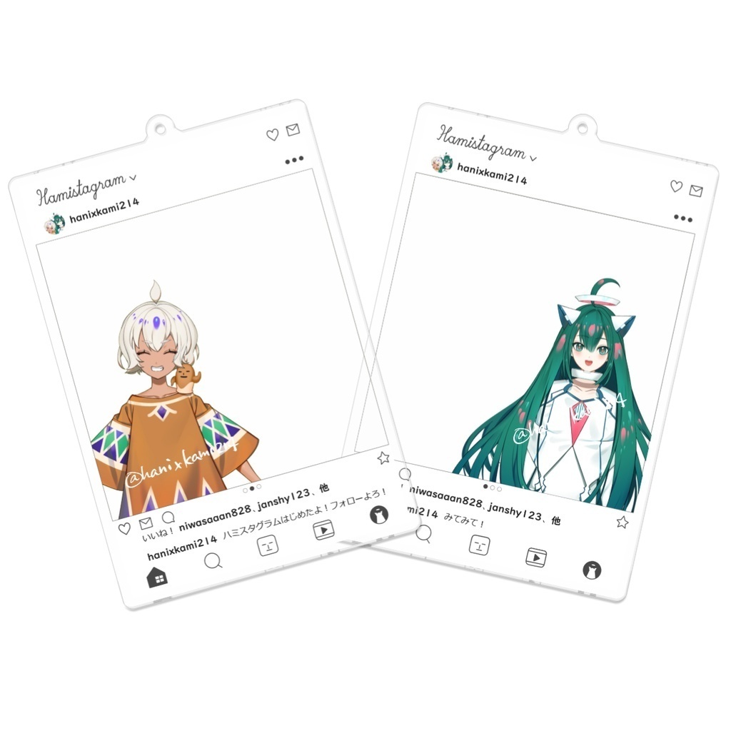 【4周年記念40%OFF/再販】SNS風アクリルキーホルダー　タイプB